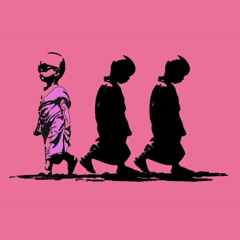 Neonpfad der Stille, sei anders