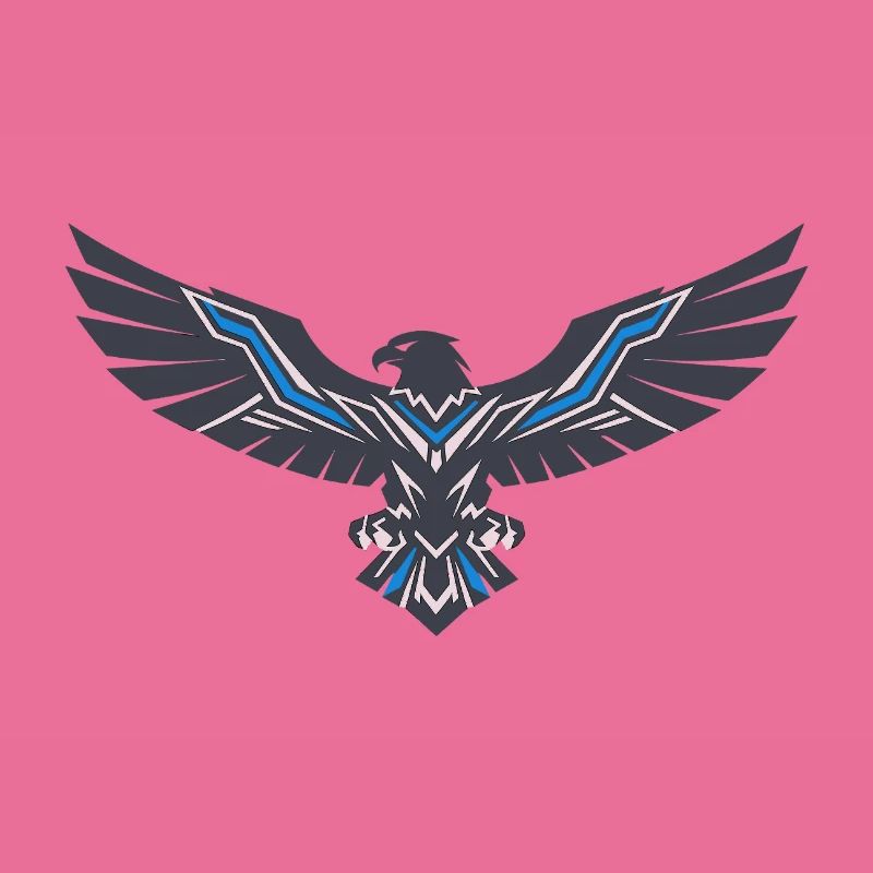 Geometric Eagle Blue