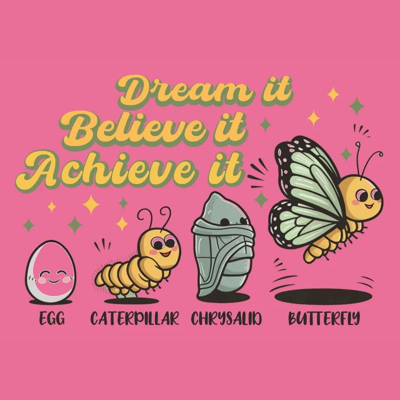 Chenille Schmetterling Schule Evolution Geschenk