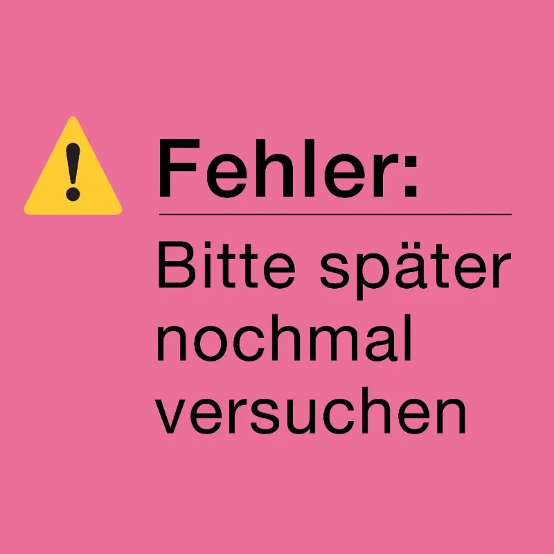 Fehler: Bitte noch einmal versuchen, Informatik