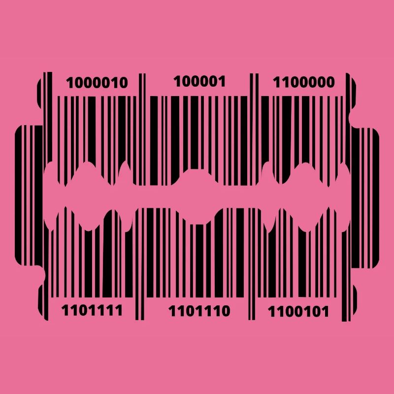 Rasierklinge mit geheim Code