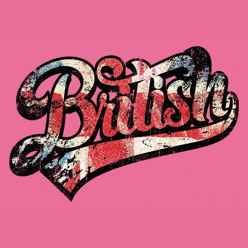 British Pride Distressed Script Tee