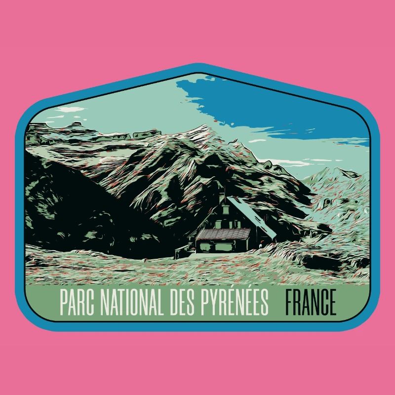 Pyrenees Landscape Escutcheon: Authentic Nature