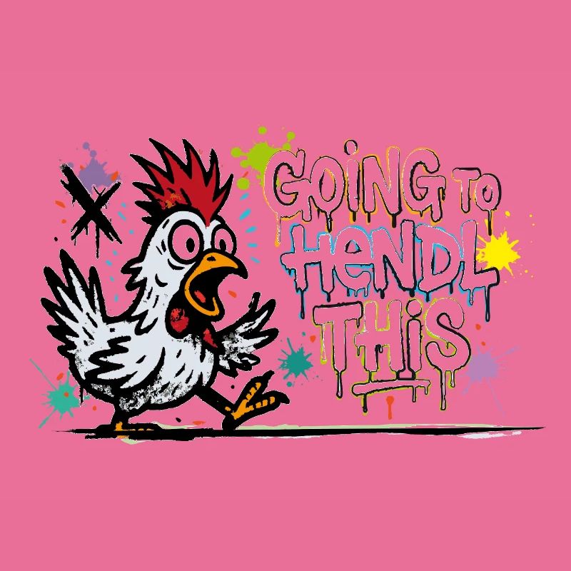 Going to Hendl This Graffiti Denglisch Spruch