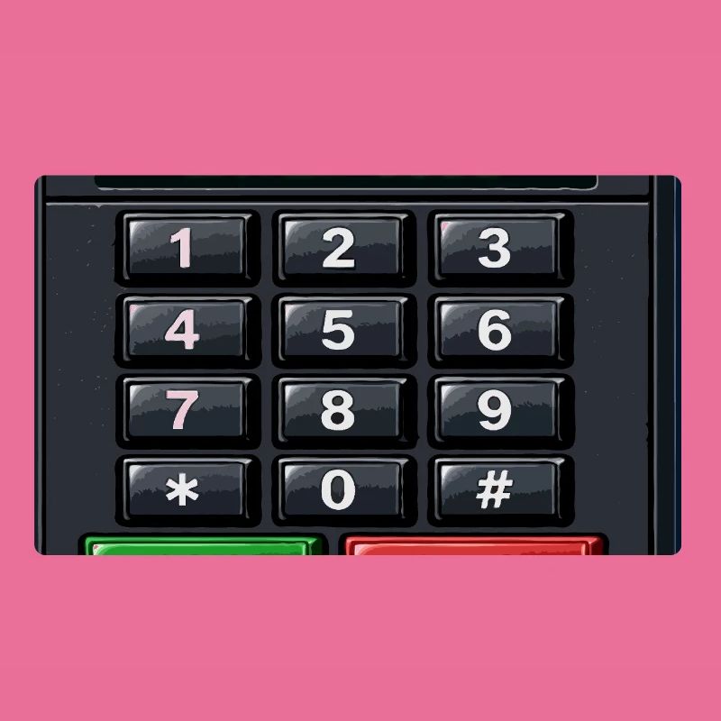 Geben Sie Code Keypad Neon ein