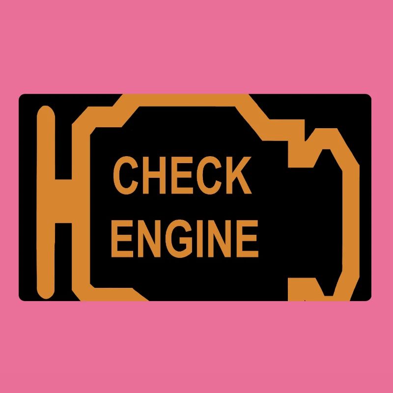 Check Engine Icon in Orange
