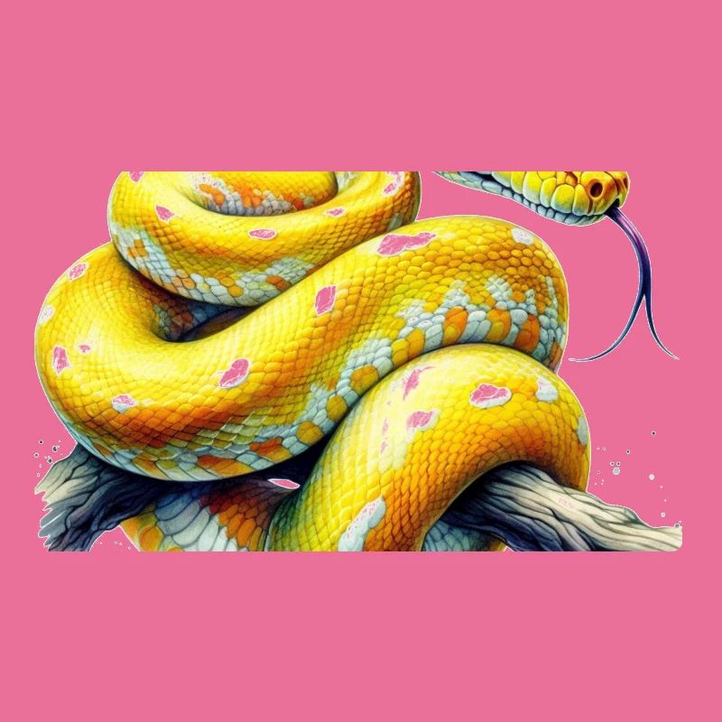 Python jaune