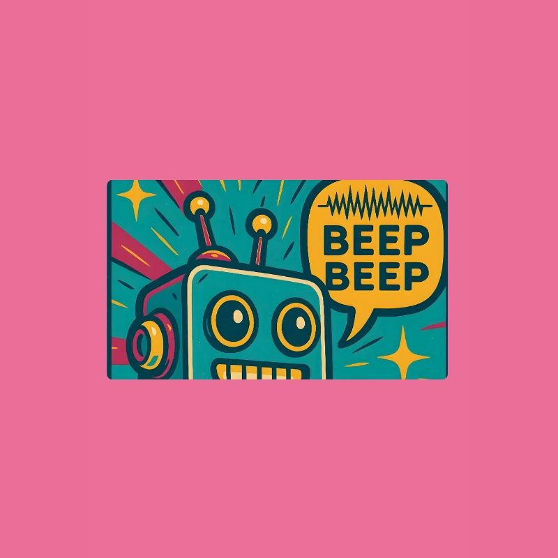 Fließend Beep | Roboter Sci-Fi Nerd