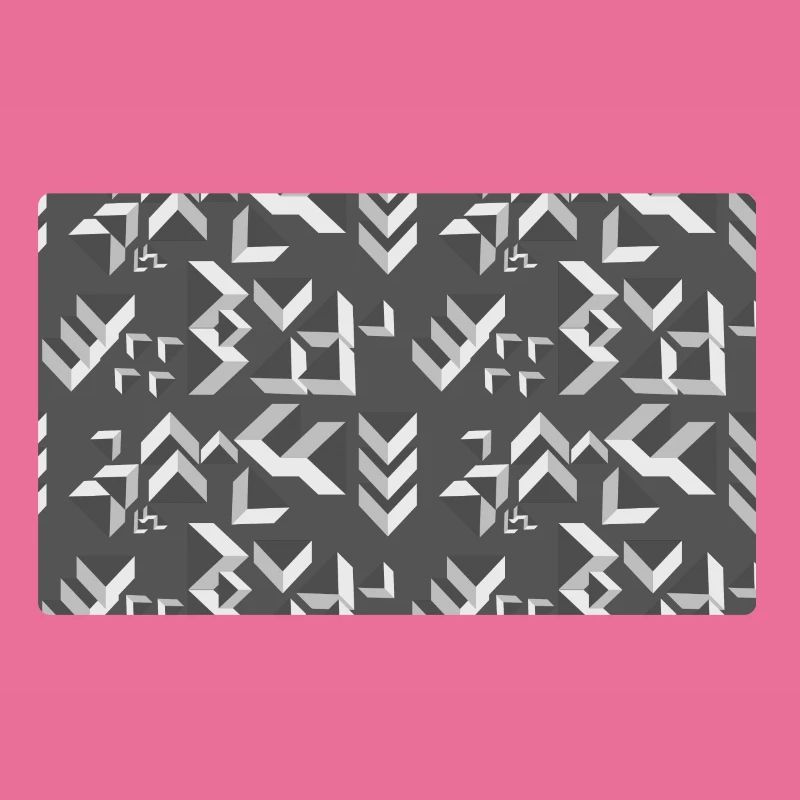 Deco pattern triangles grey-white