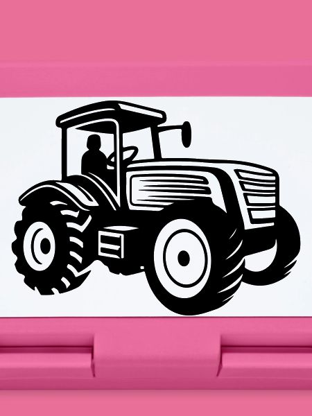 Traktor mit Fahrer Symbol