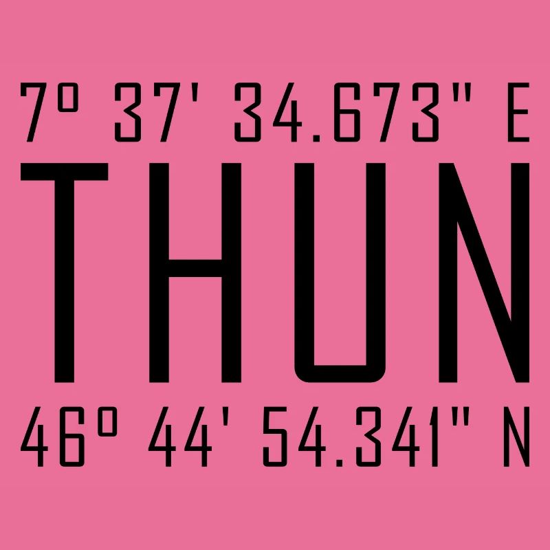 Thun Coordinates – Typography with Local Reference Besch