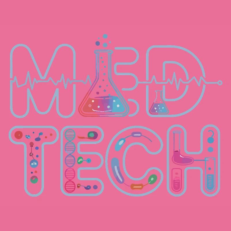 Conception de la science néon du laboratoire MedTech