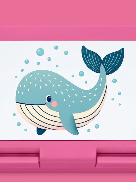 Blue Whale with Bubbles
