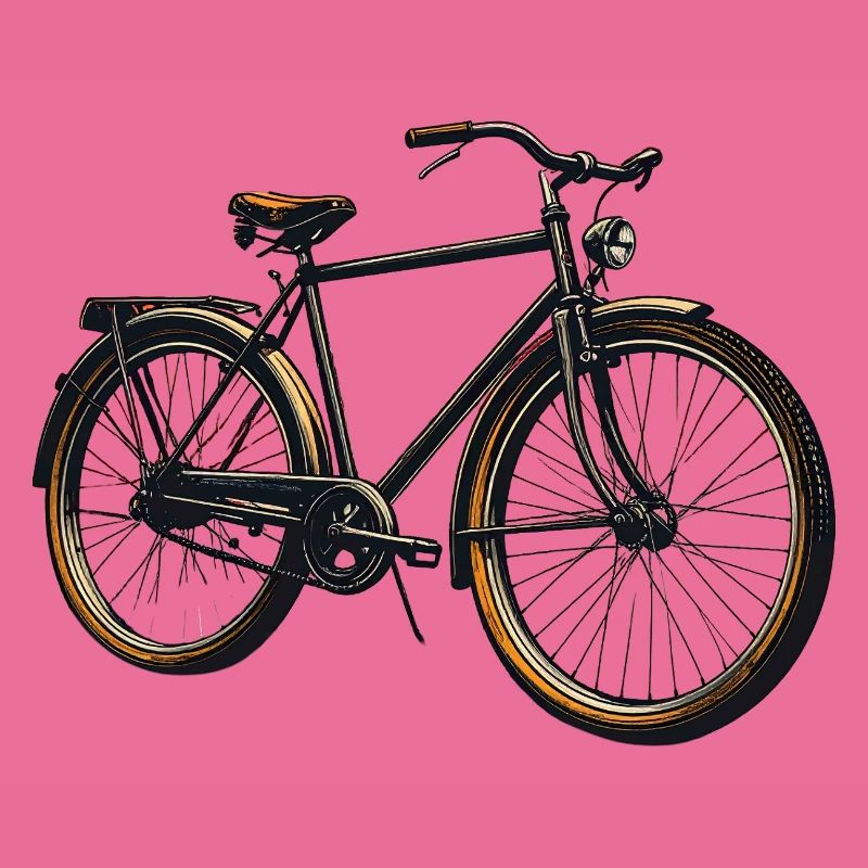 Image rétro de la soirée à vélo