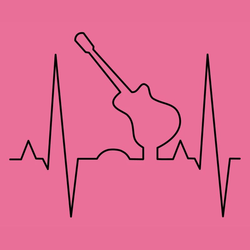 Conception d’impression de guitare