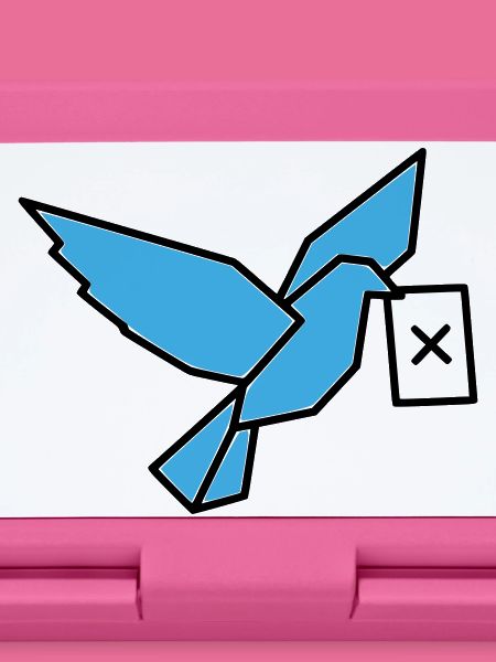 Brieftaube Wahlzettel Vogel Bunt