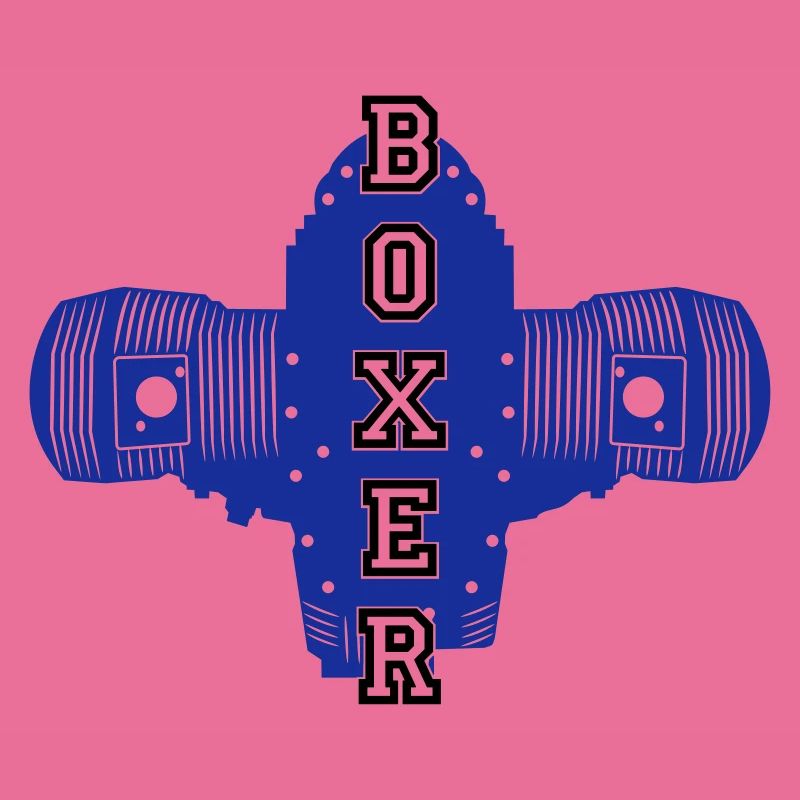 Boxer engine motorcycle motorcyclist biker engine