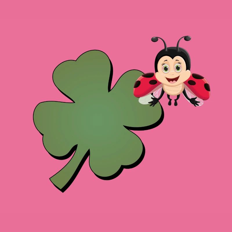 Cloverleaf with Ladybug (ladybug)