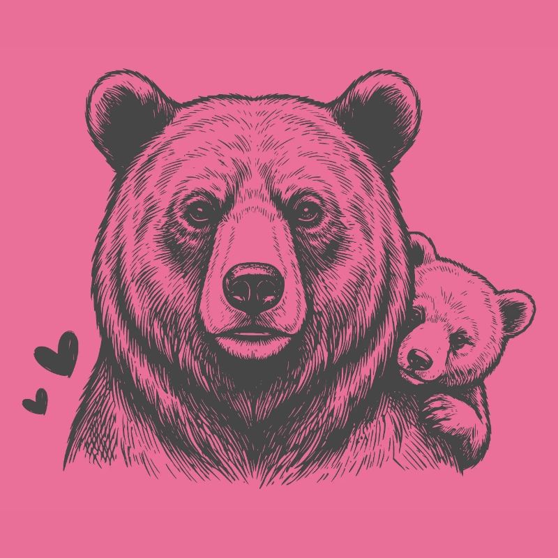 Père ours et bébé