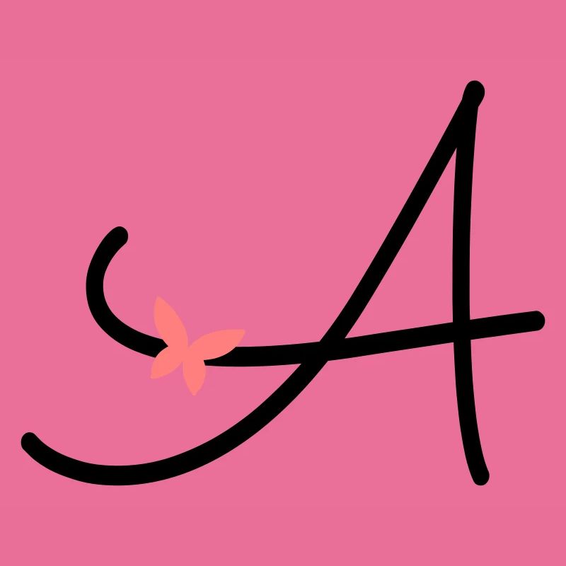 Letter A Initial Letter Butterfly