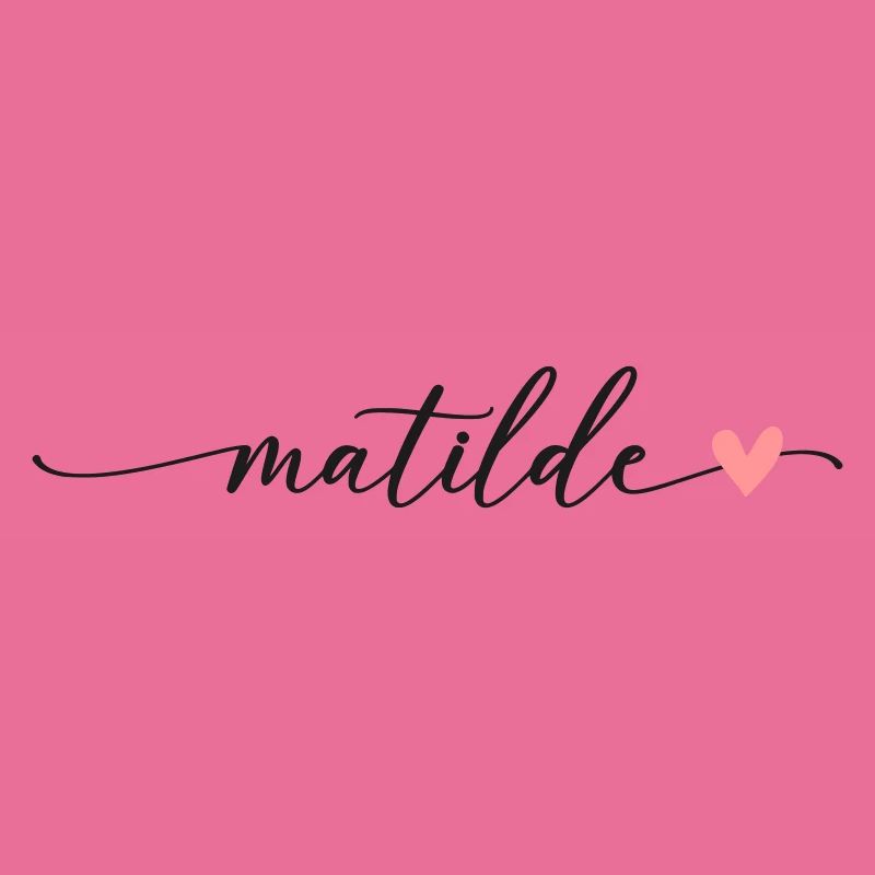 Matilde nom calligraphie Script