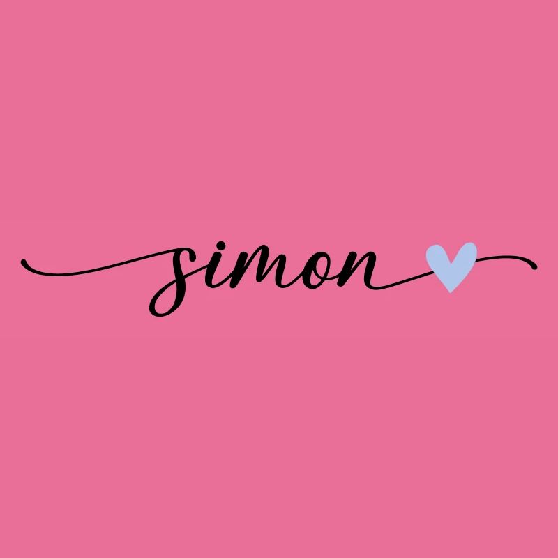 Simon Name Calligraphy Font