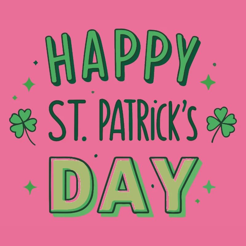 Joyeuse Saint-Patrick Graphisme Vert