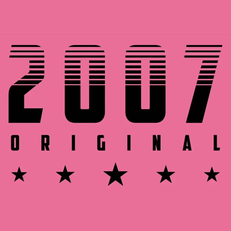 Année de naissance originale 2007 | Couleur modifiable
