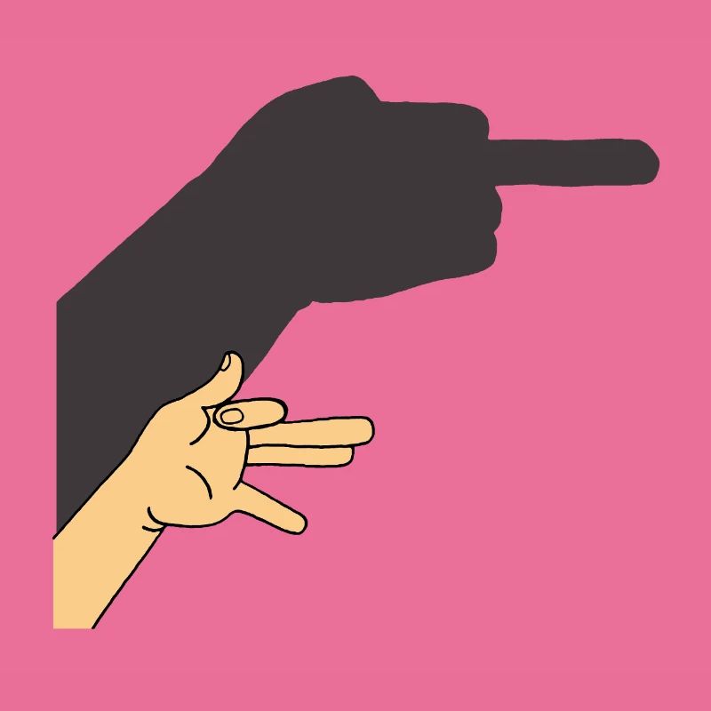 Schatten eines Hundes oder nicht