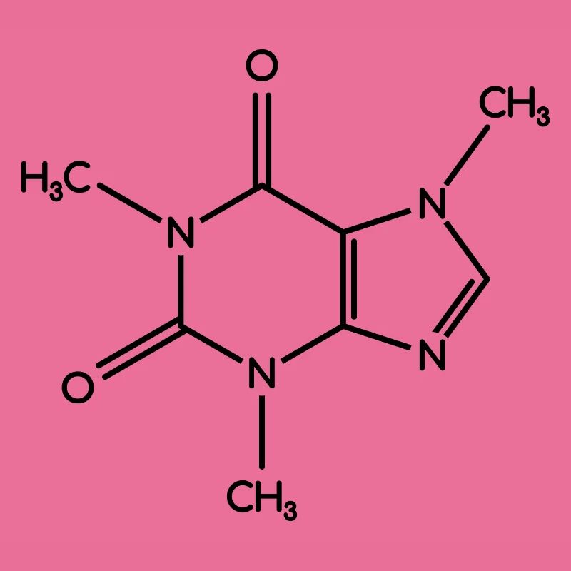 Caffeine Molecule - Structural Formula