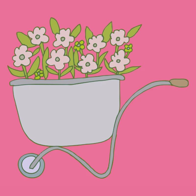 Brouettes Fleurs