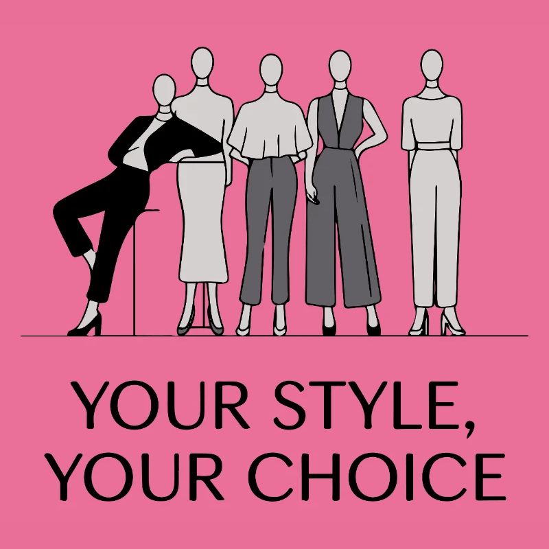Ensemble d'illustrations de mode monochromes élégantes