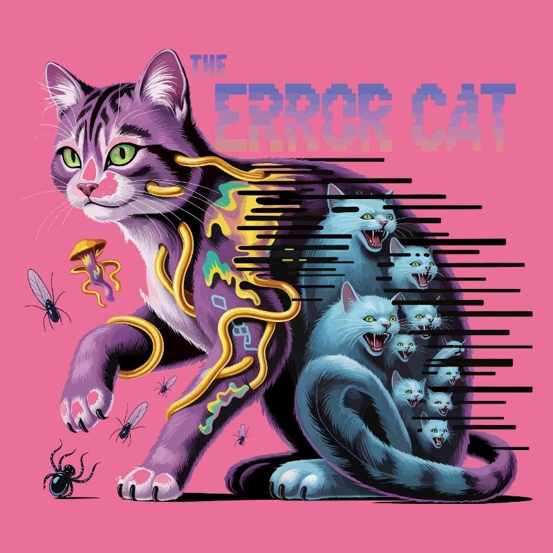 Die irrende Katze Digitale Kunst