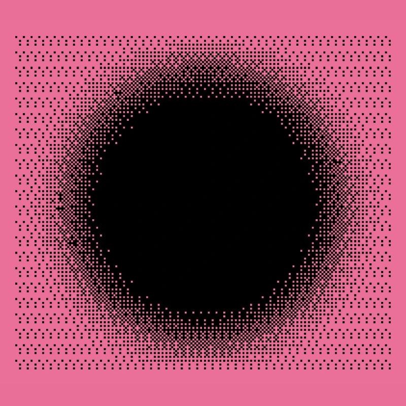 black sun dots design