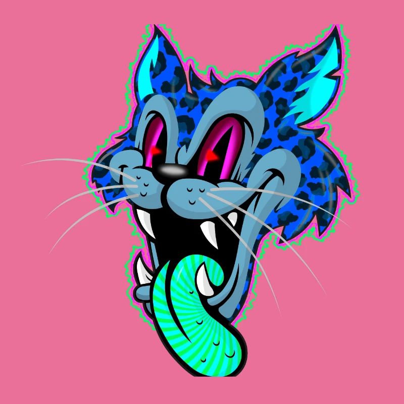 Leopard Comic Psychédélique