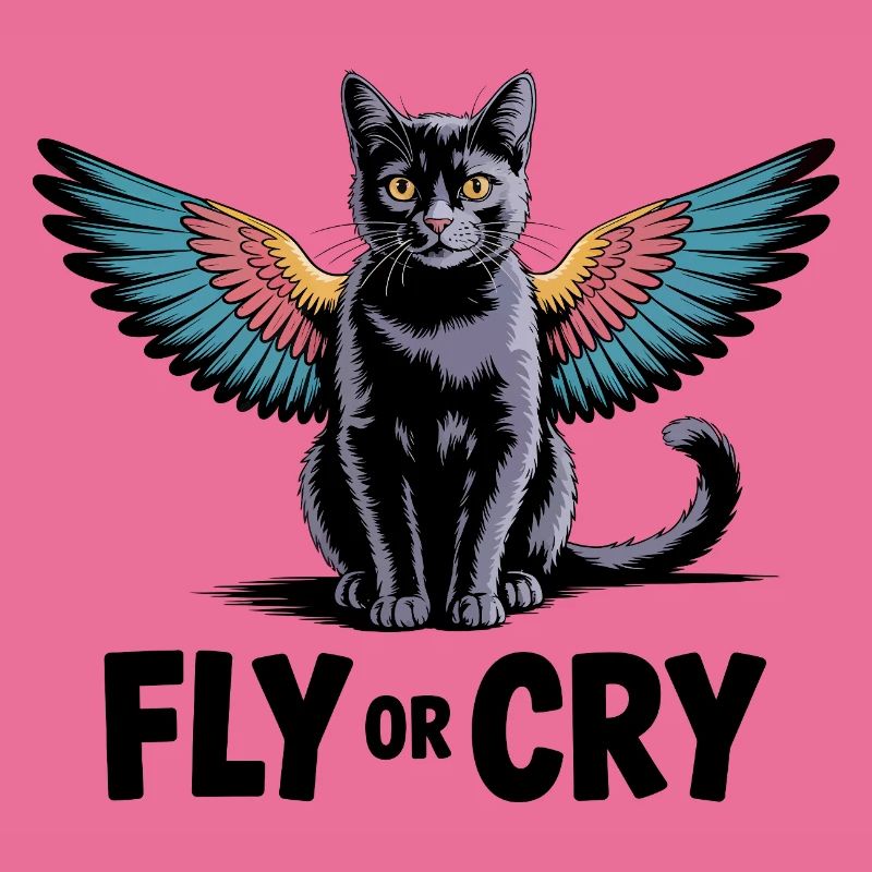 Fliege oder rufe Katze