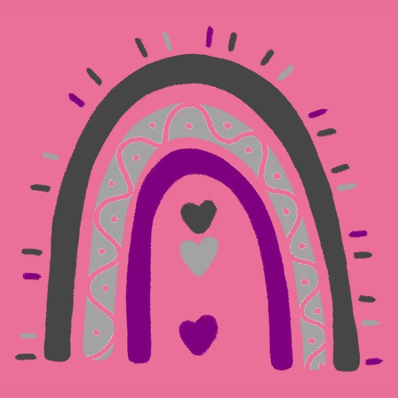 Asexual Boho Rainbow Ace Pride