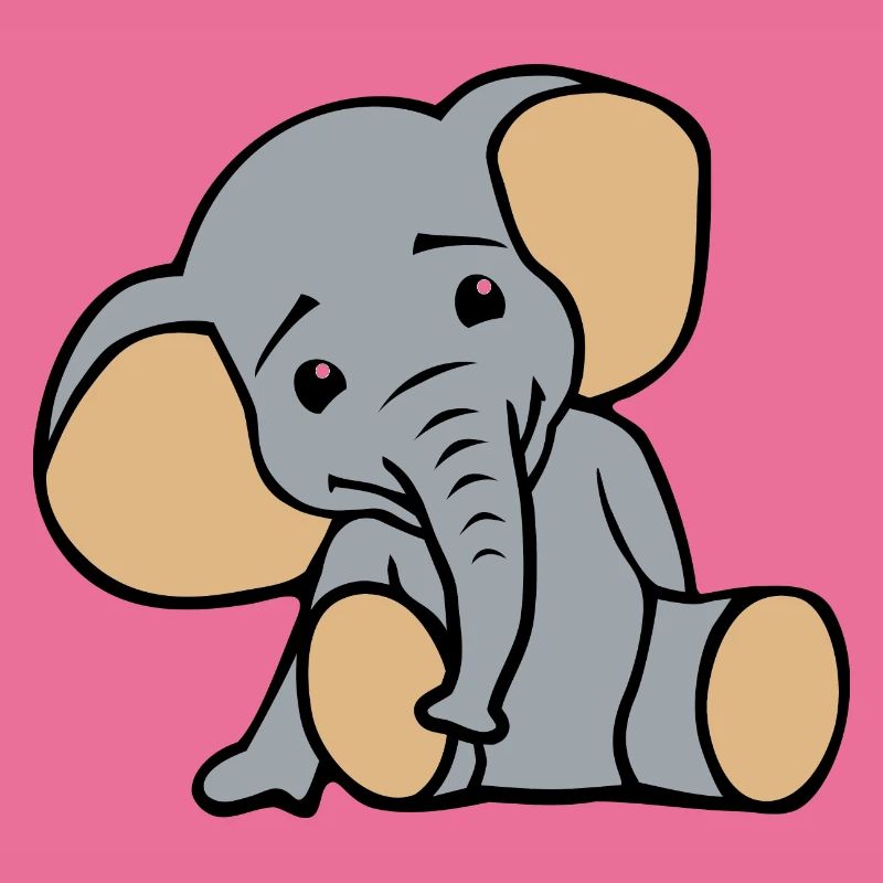 Petit éléphant mignon
