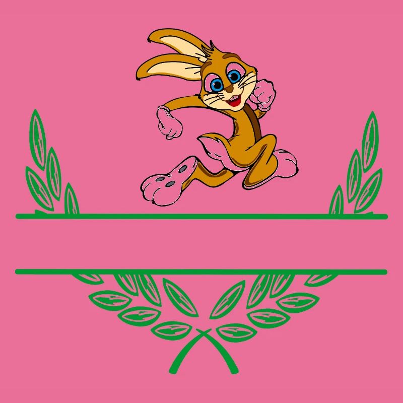 Rabbit Laurel Wreath with Namespace