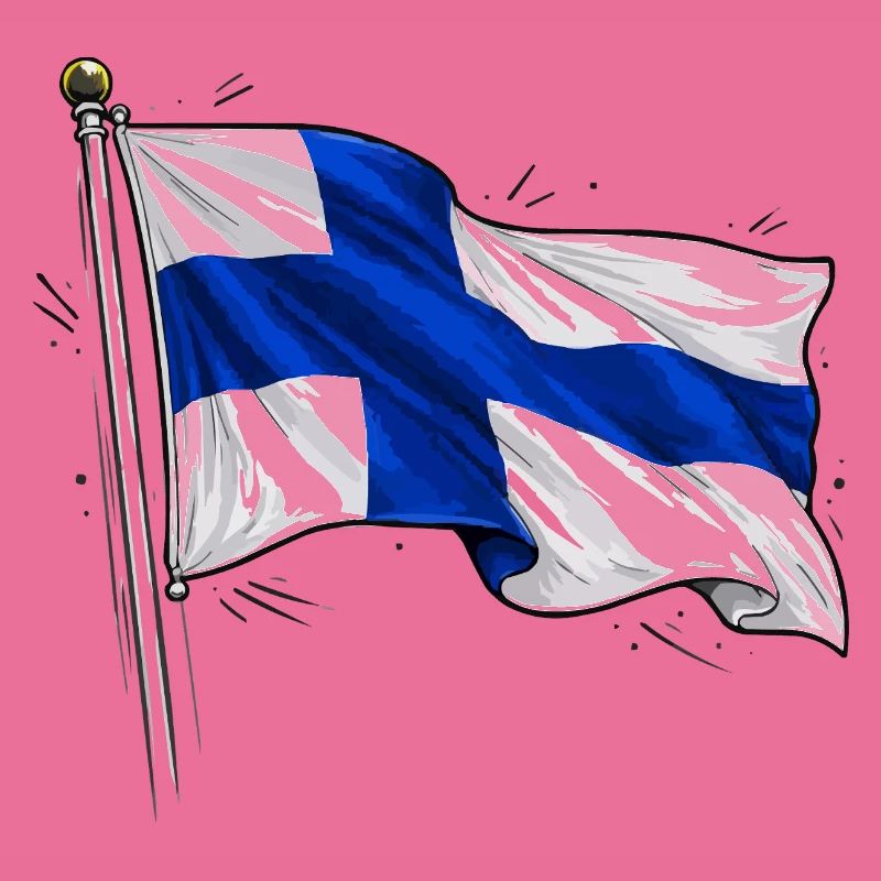 Drapeau de la Finlande