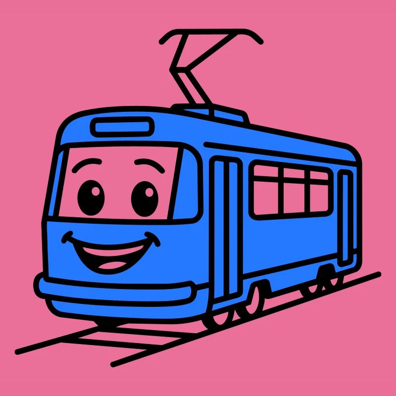 Dessin animé du tramway