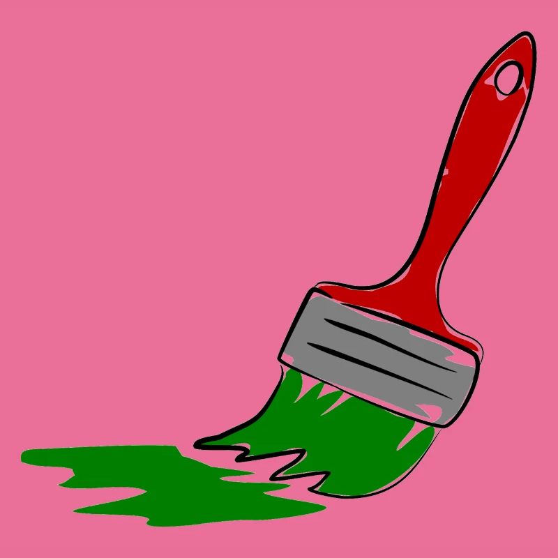 Creative Painter Brush Illustration