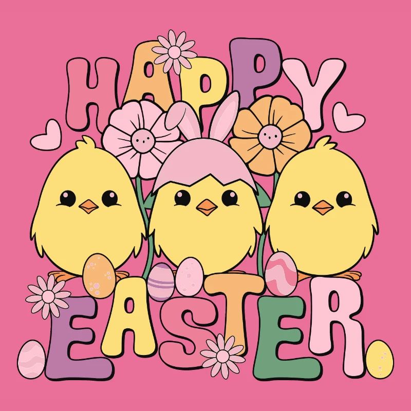 Happy Easter, Happy Easter, Easter Chicks, Easter Eggs