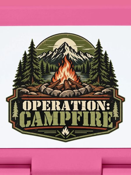 Operation: Campfire – Retro-Lagerfeuermotiv