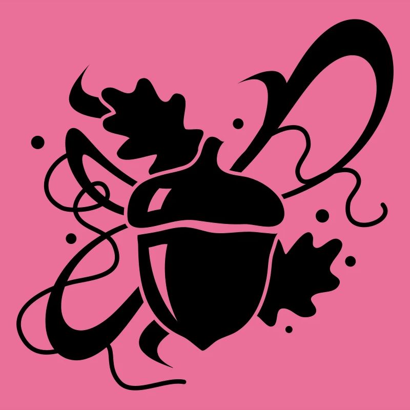 Eichel mit Eichenblätter