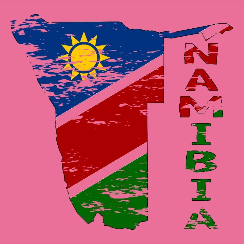 Namibia Map Flag used