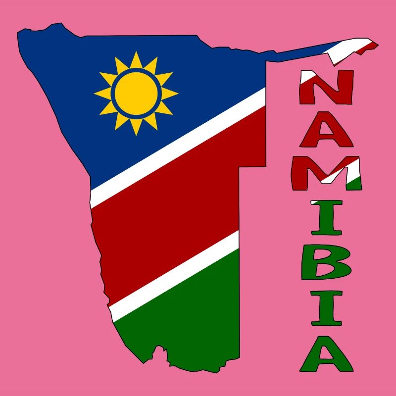 Namibia Map Flag