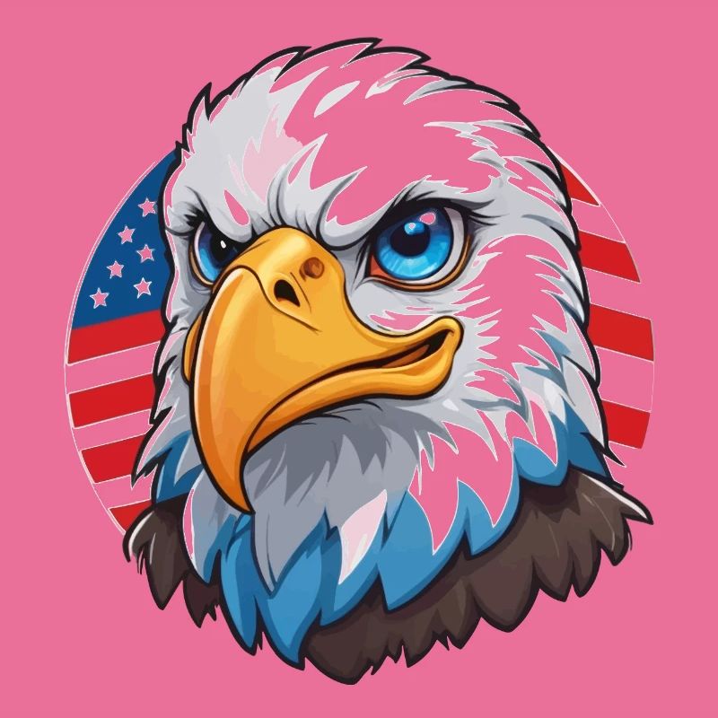 Drapeau des États-Unis Eaglehead Bald Eagle