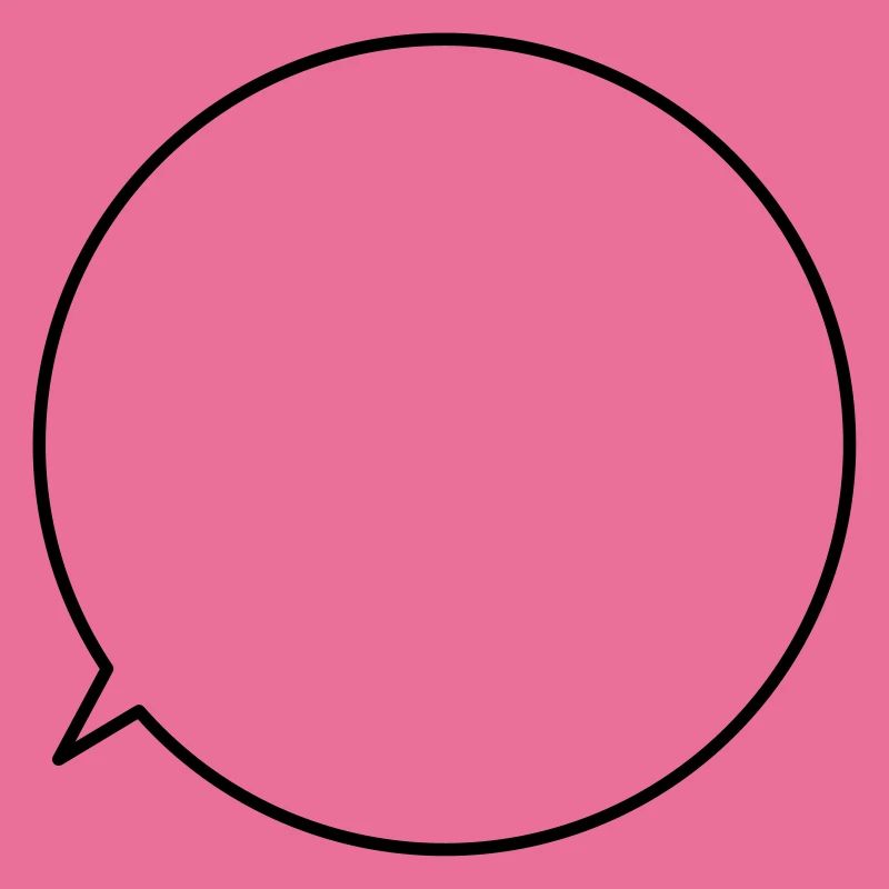 Speech bubble request text customizable