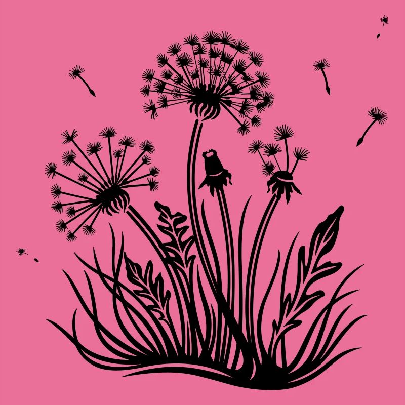 Meadow, dandelion, summer and spring.